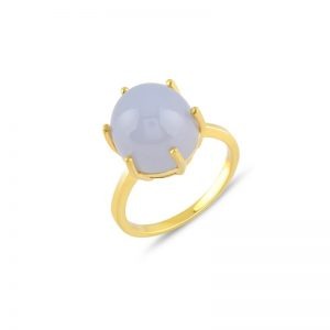 Baloon Solitaire Gold Ring
