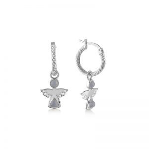 Silver Angel Earring
