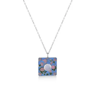 Blue Flower Square Medallion